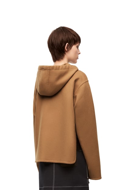 LOEWE Hooded jacket in wool and cashmere 駝色 plp_rd
