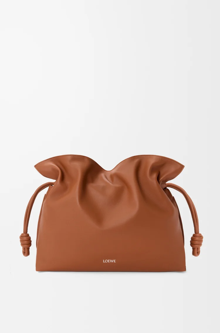 LOEWE フラメンコクラッチ ラージ（ナパカーフ） スクワラルブラウン
