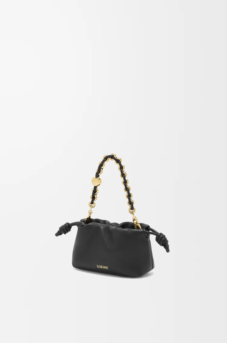 LOEWE Bolso Flamenco purse nano en piel napa de cordero suave Negro