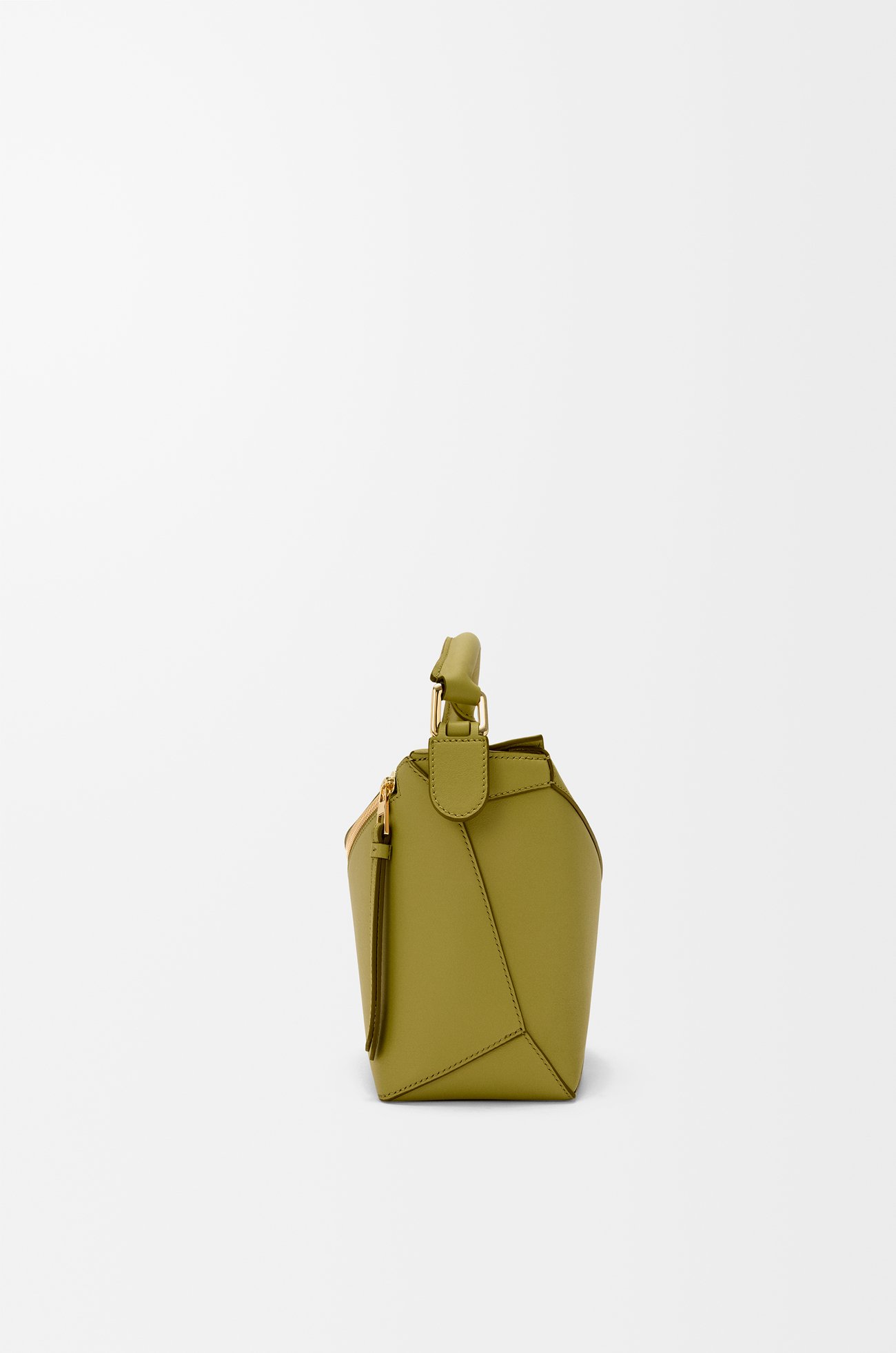 LOEWE Small Puzzle Edge bag in classic calfskin Light Moss