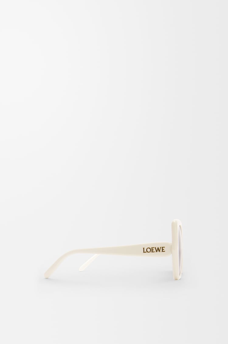 LOEWE ファンタジー スリム サングラス ホワイト/アイボリー
