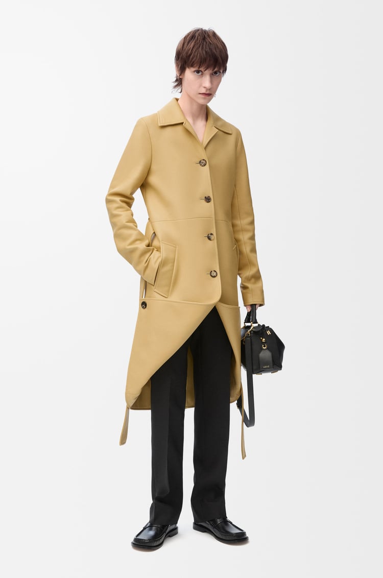 LOEWE Coat in nappa lambskin Light Tan