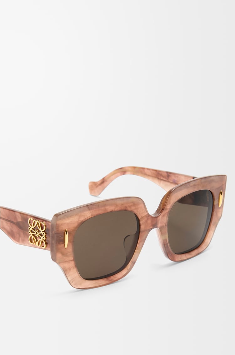 LOEWE Square Screen sunglasses Marble Dark Pink