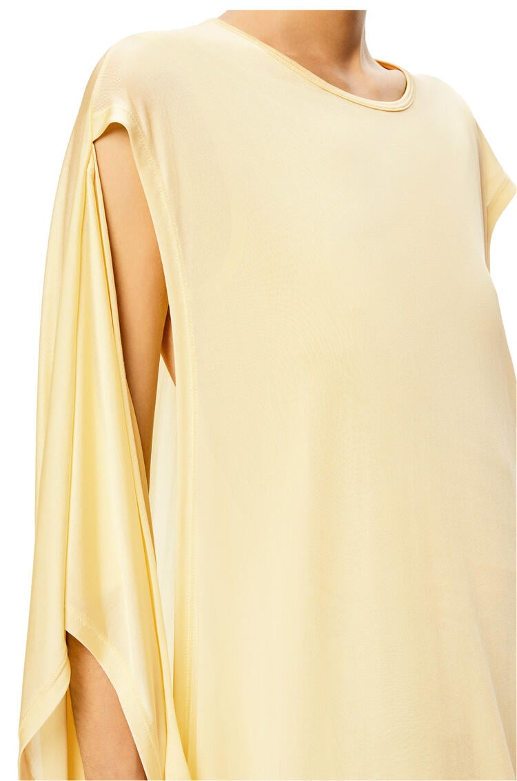 LOEWE Kimono sleeve dress in silk Light Yellow pdp_rd