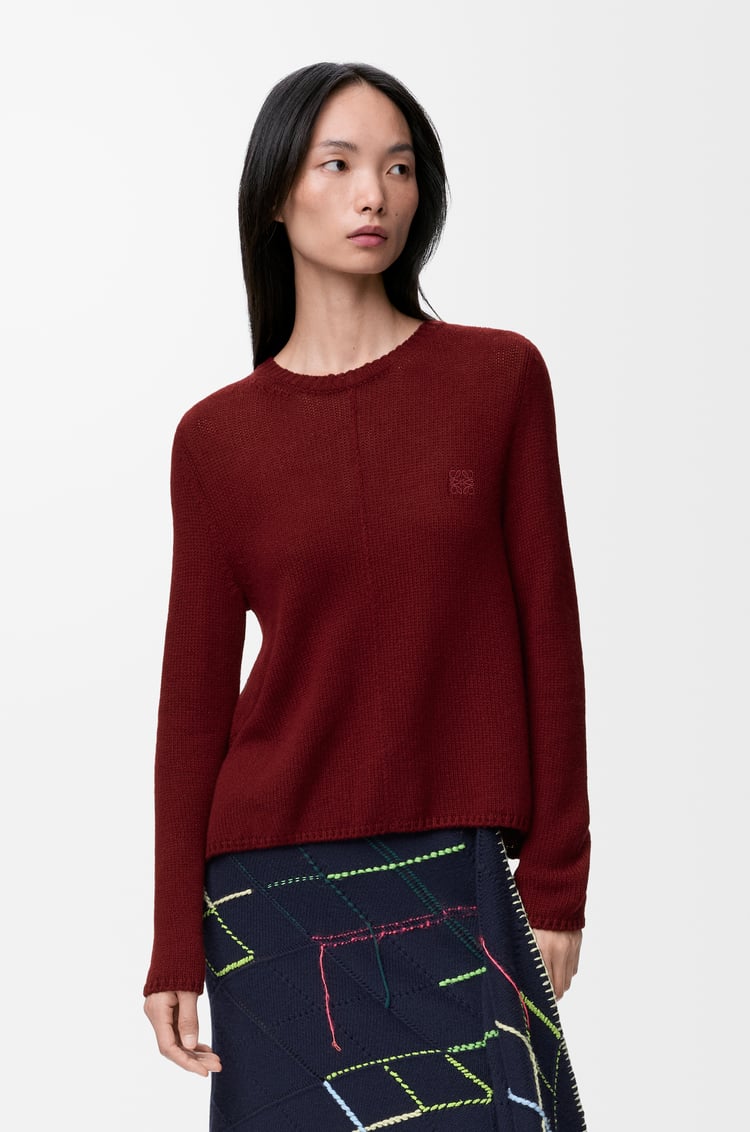 LOEWE 스웨터 - 캐시미어 버건디