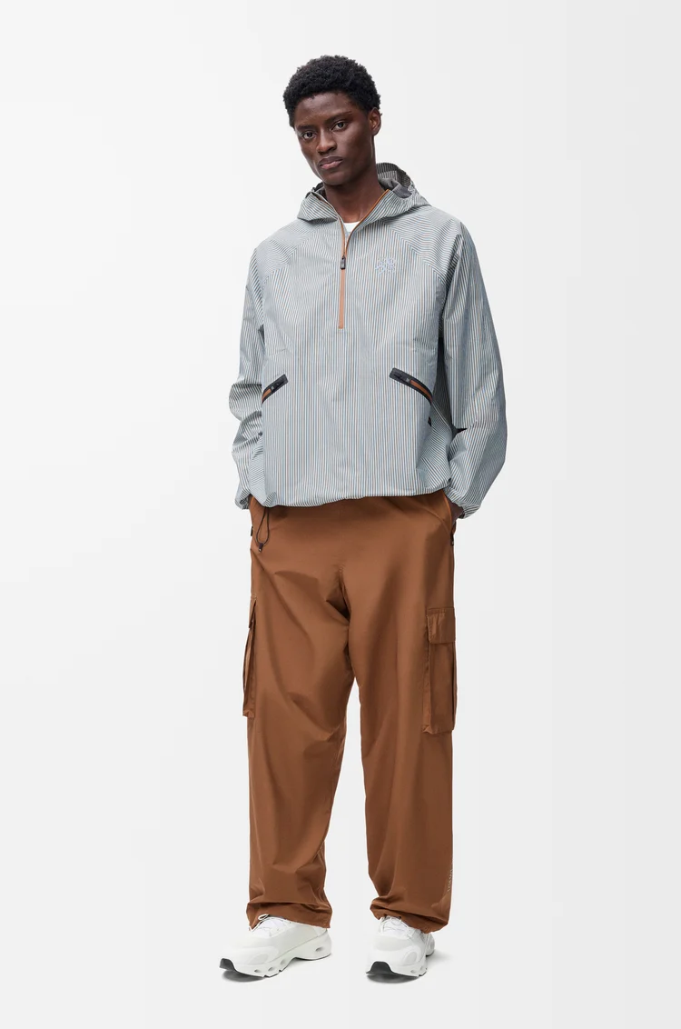 LOEWE Anorak Storm en tissu technique Beige/Blue