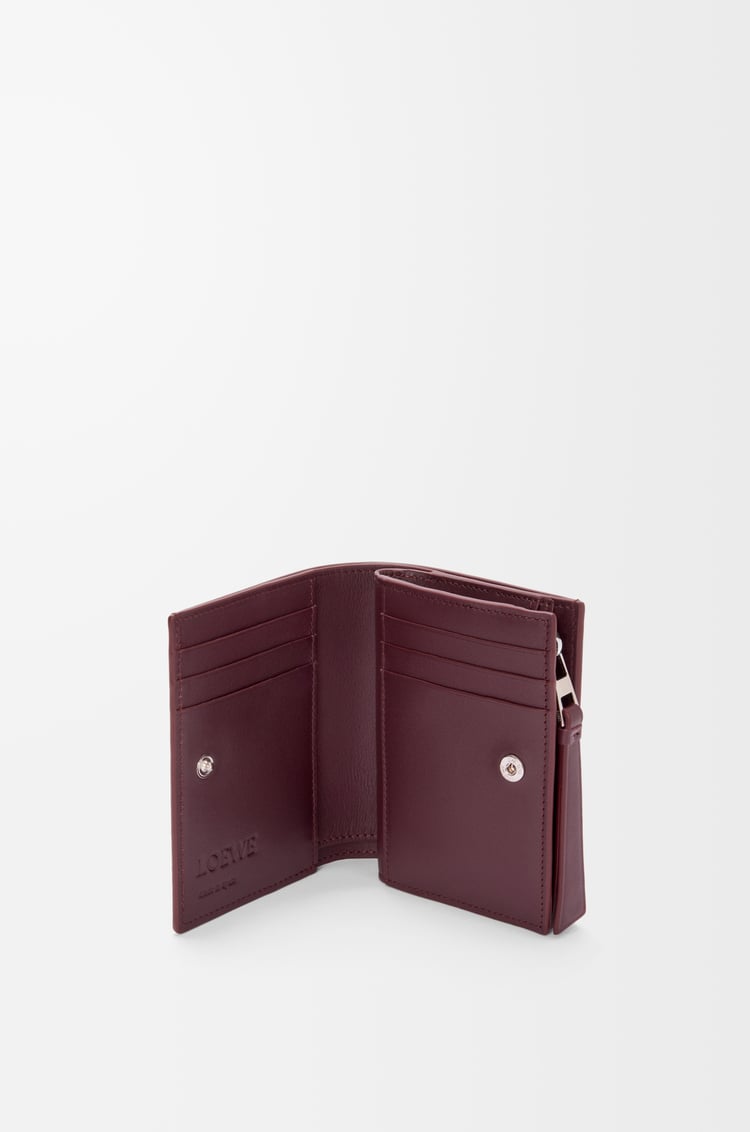 LOEWE Portafoglio Puzzle compatto in pelle di vitello classica Frozen/Verde Scuro
