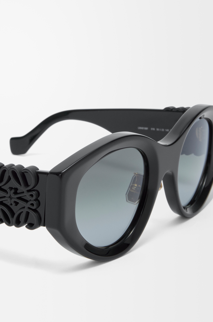 LOEWE Occhiali da sole a farfalla Anagram maxi Nero Nero