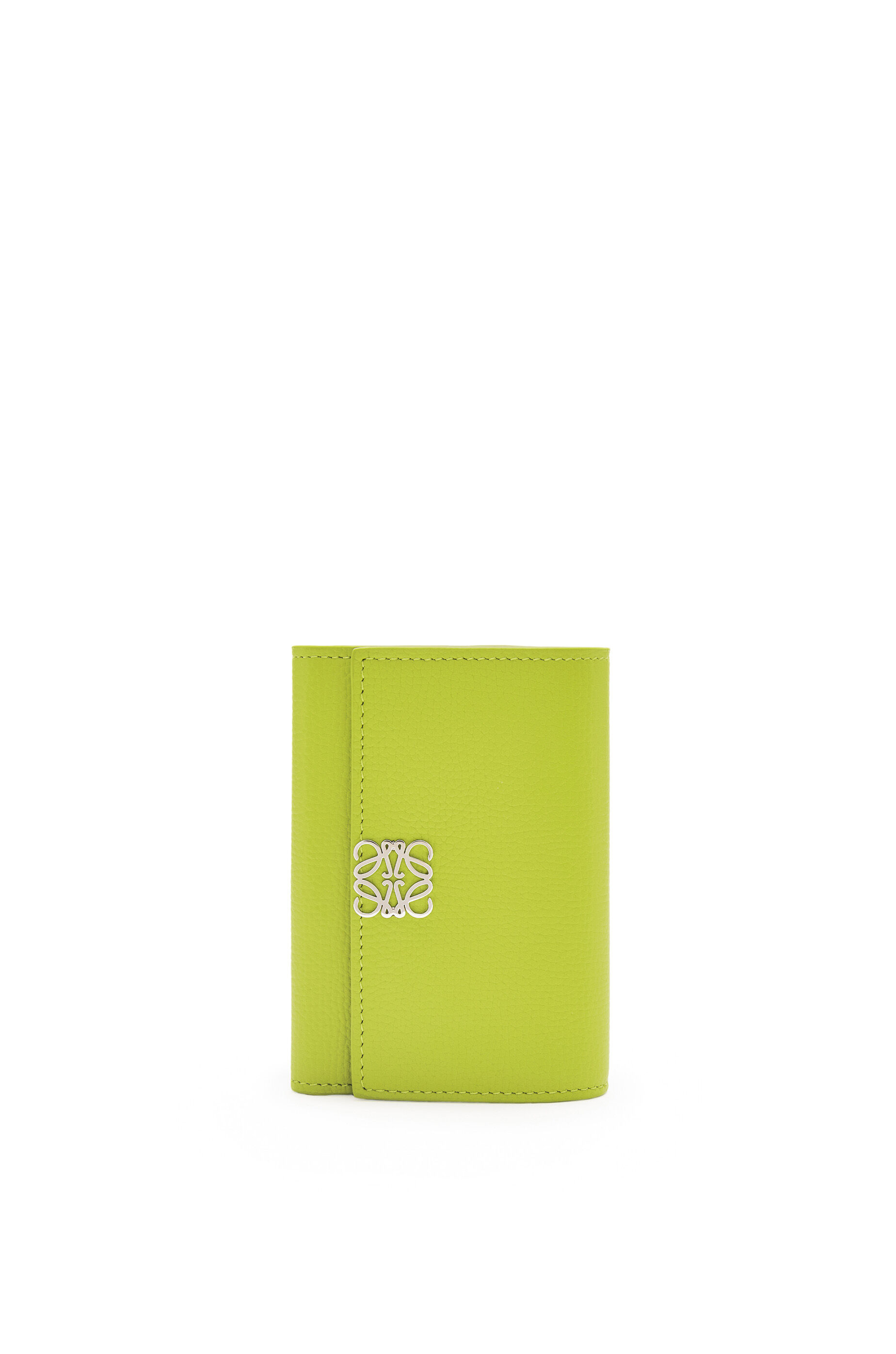 アナグラム バーティカル ウォレット スモール（ペブルグレインカーフ） メドウグリーン - LOEWE