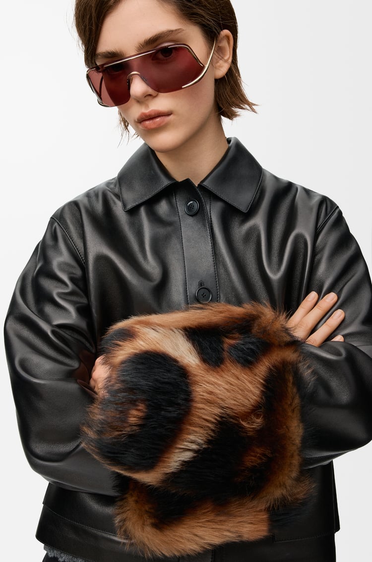 LOEWE Turn-up jacket in nappa lambskin Black