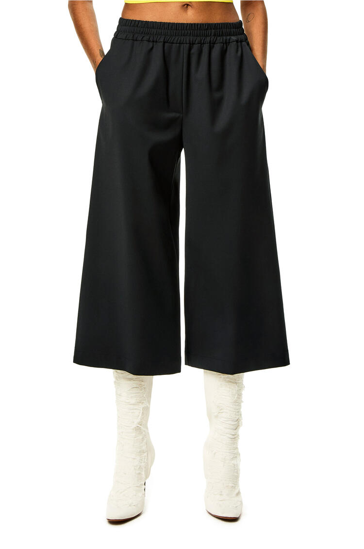 LOEWE Cropped trousers in wool Black