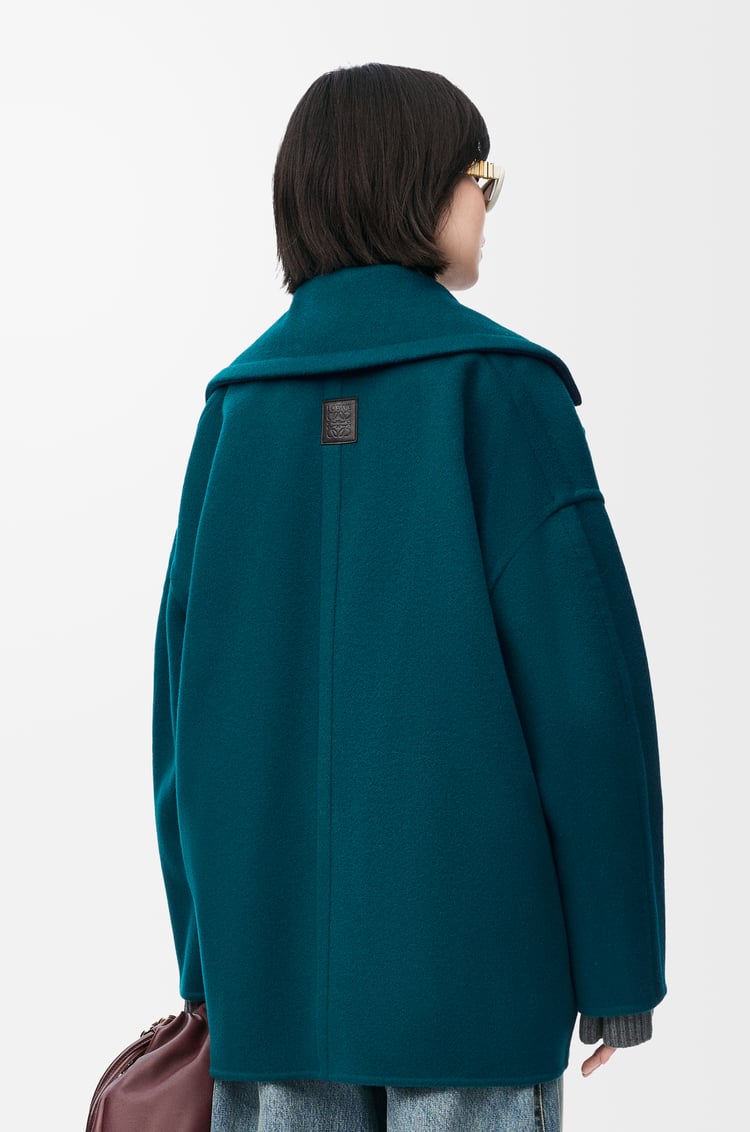 LOEWE Abrigo corto en lana Verde Oscuro