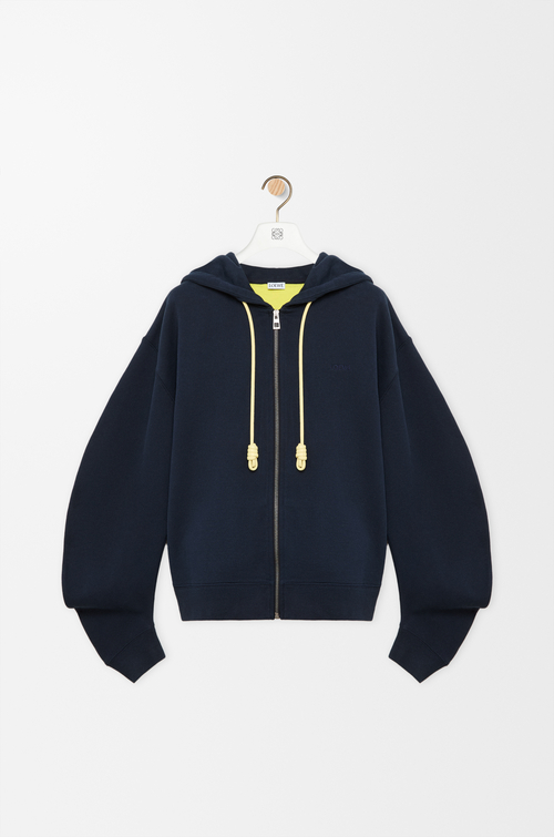 LOEWE Sudadera con capucha Flamenco en algodón Azul Marino