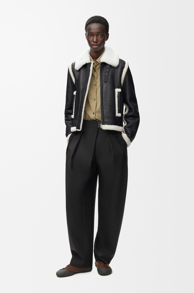 LOEWE Chaqueta en lana de oveja Negro