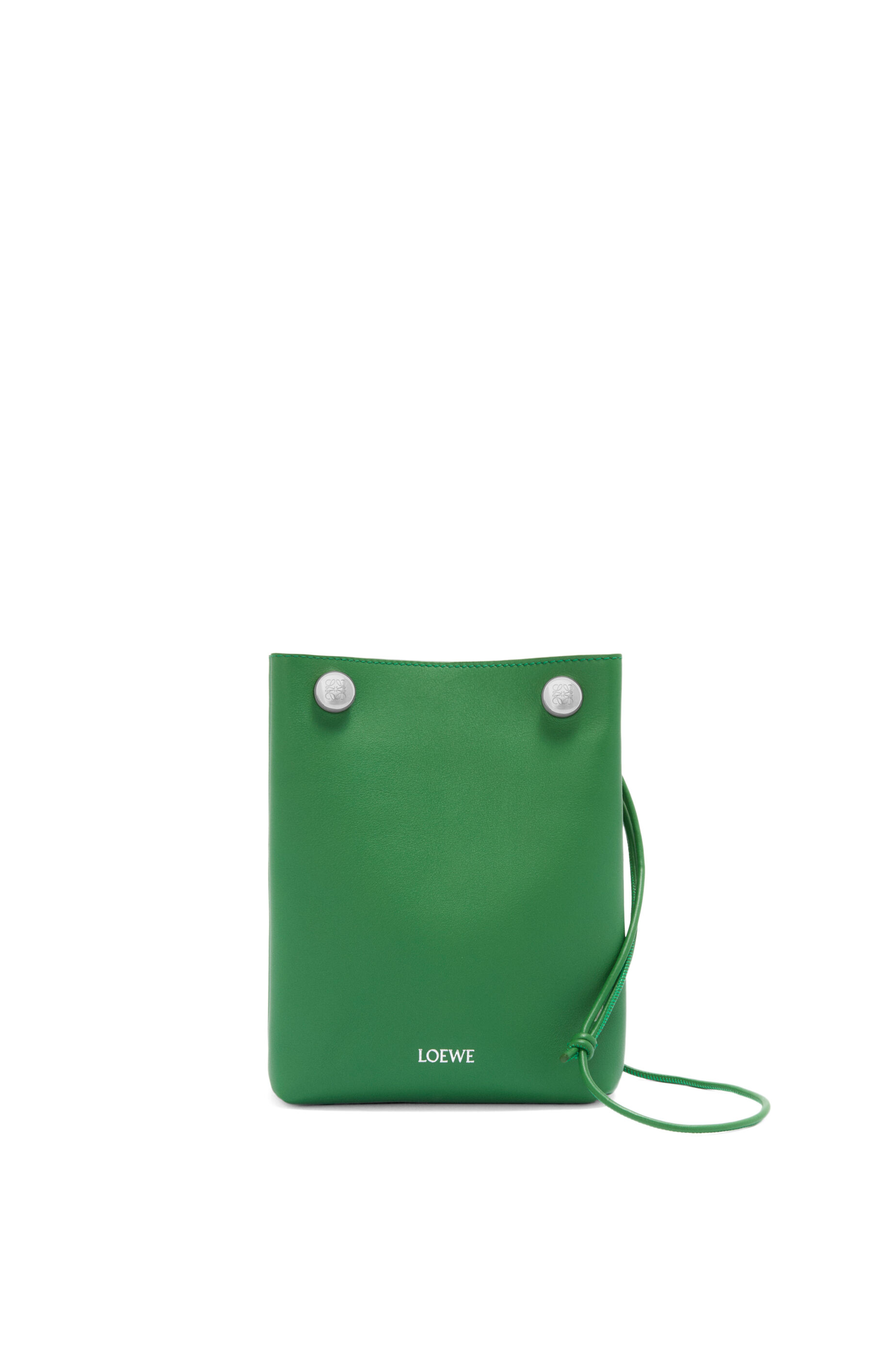 ぺブル ポーチ（スムースカーフ） トロピカルグリーン - LOEWE