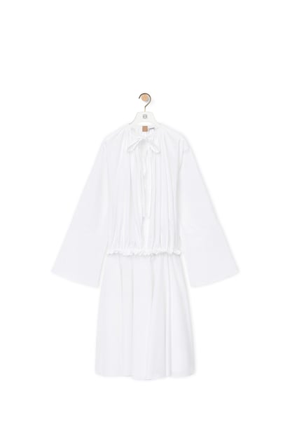 LOEWE Vestido túnica en algodón Blanco plp_rd