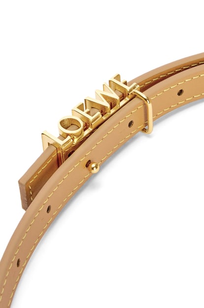 LOEWE LOEWE graphic belt in classic calfskin 灰褐色/金色 plp_rd