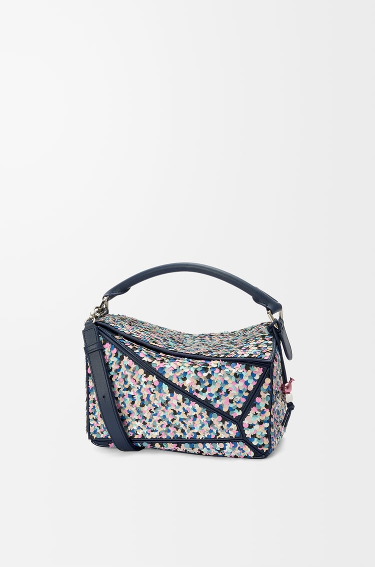 LOEWE Puzzle 10 Confetti bag in classic calfskin Multicolor