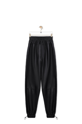 LOEWE Elasticated trousers in nappa Black