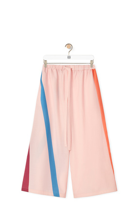 LOEWE Graphic stripe pyjama trousers in wool Pale Pink plp_rd