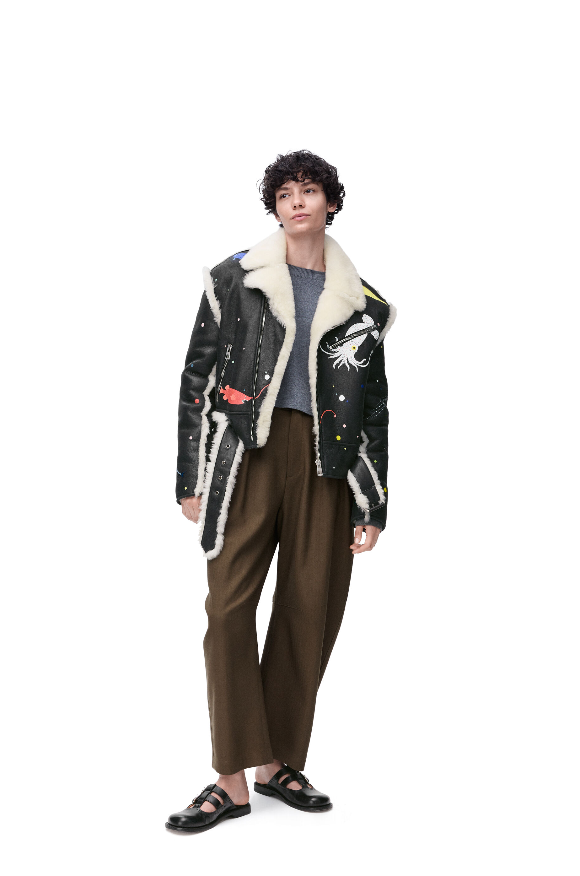 バレル トラウザーズ（ウール） カーキグリーン - LOEWE