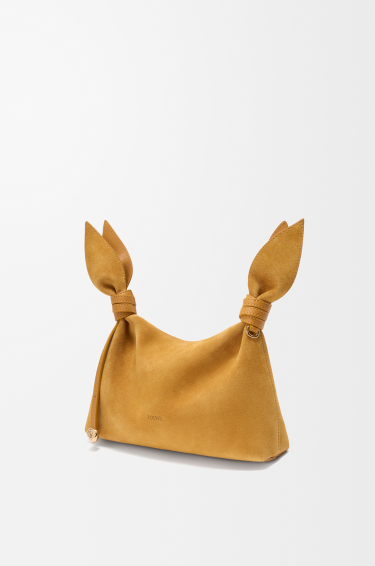 LOEWE Mini Scarf bag in suede 오커