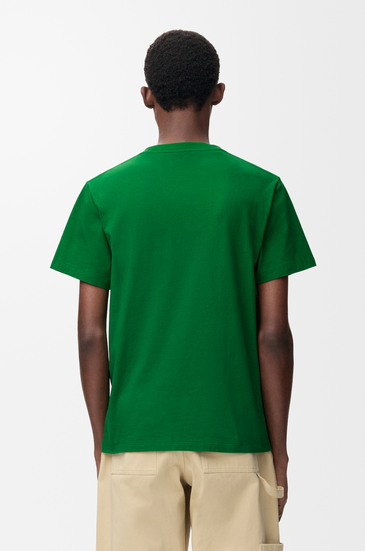 LOEWE T-shirt in cotone vestibilità regular Verde