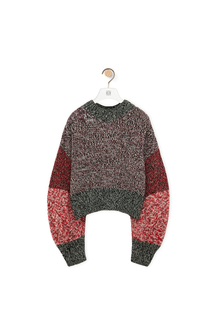 LOEWE セーター（ウール） カーキグリーン/マルチカラー