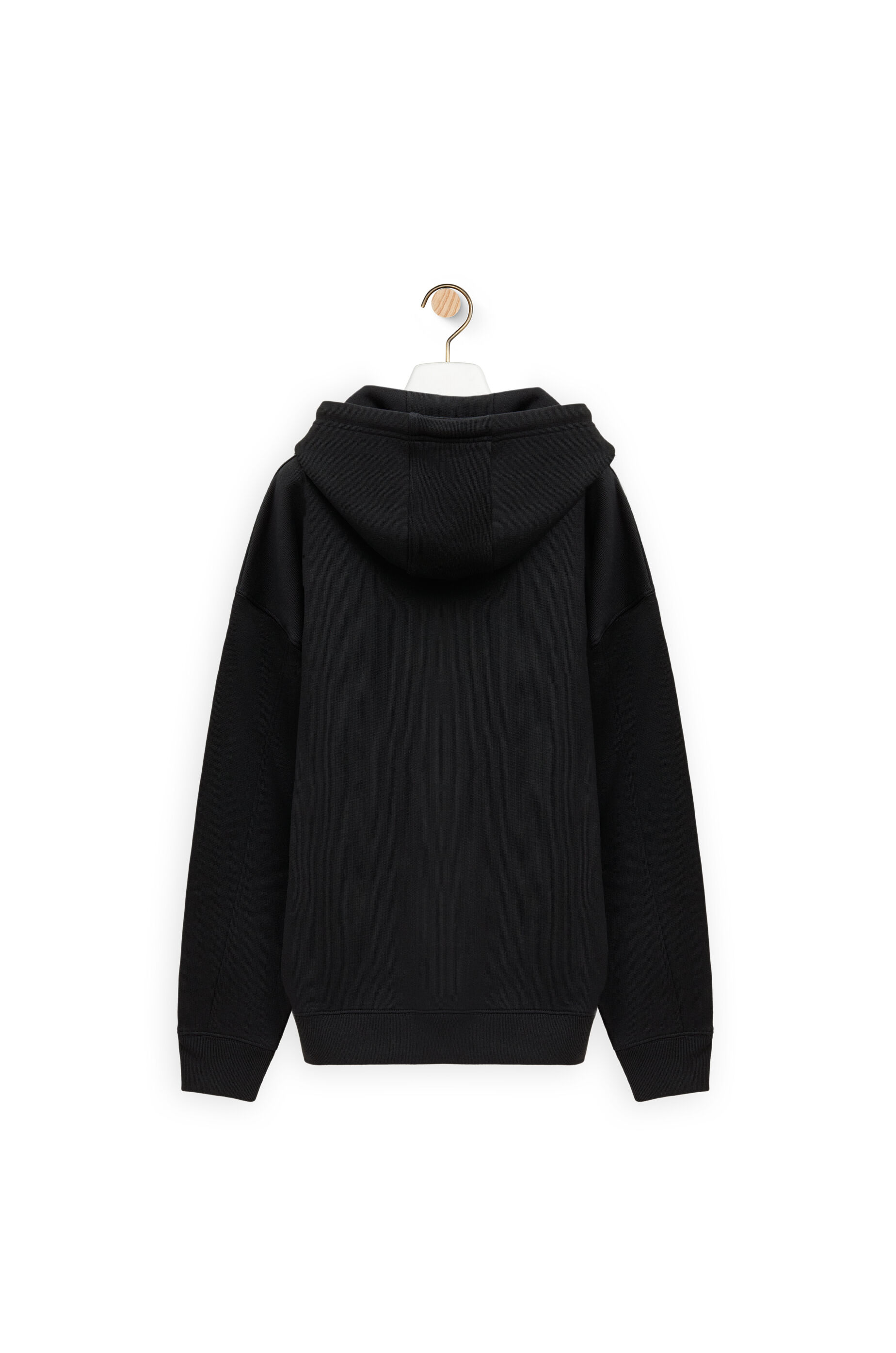 Relaxed fit hoodie in cotton Black LOEWE