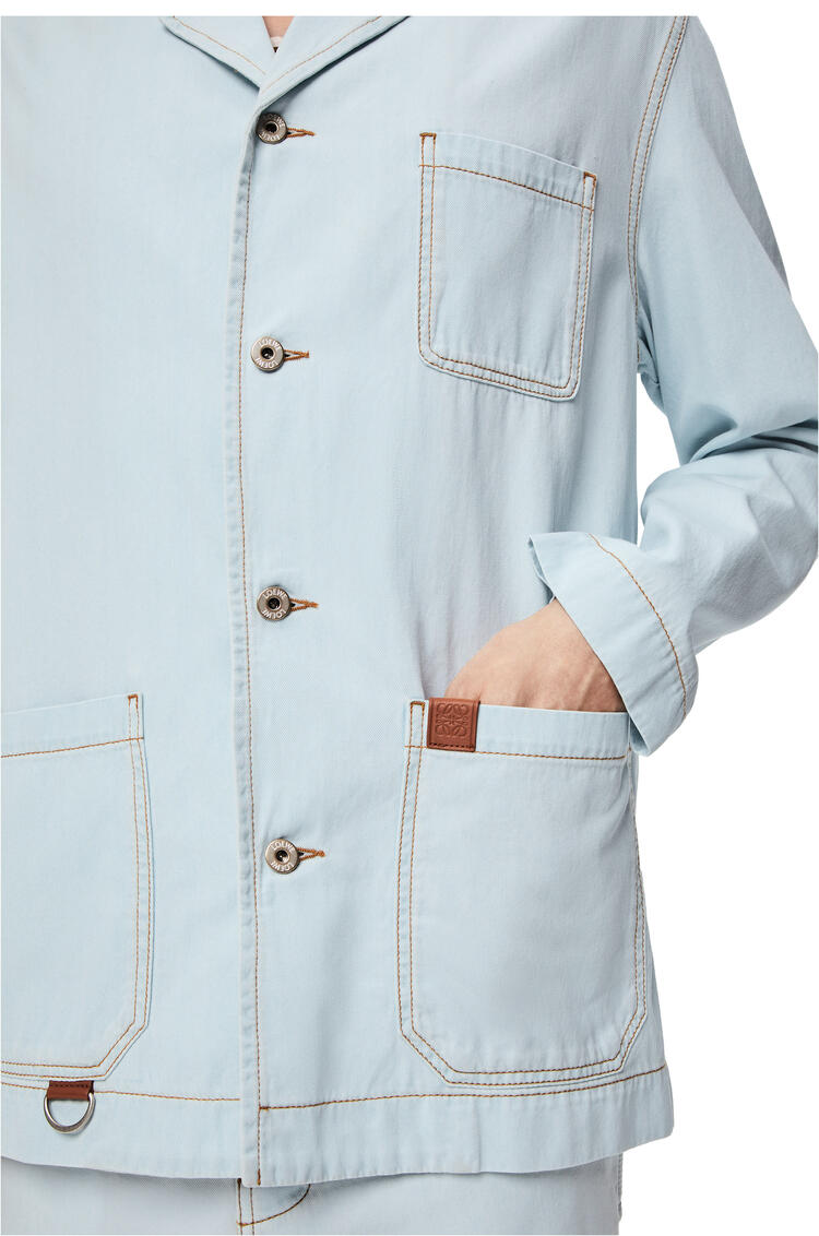 LOEWE Workwear jacket in denim Blue Denim