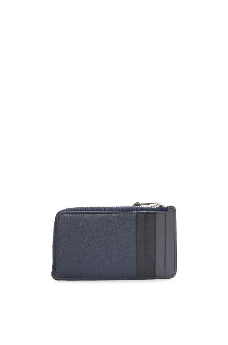 LOEWE Puzzle coin cardholder in classic calfskin Deep Navy/Anthracite