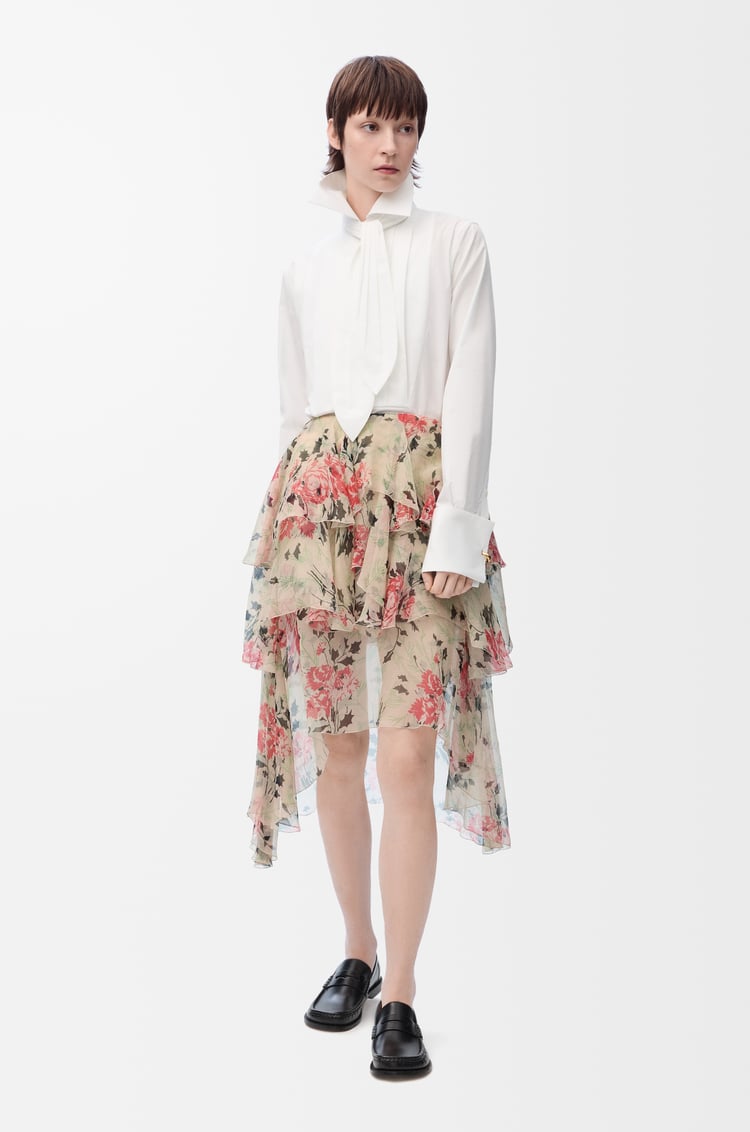 LOEWE Skirt in silk Multicolor