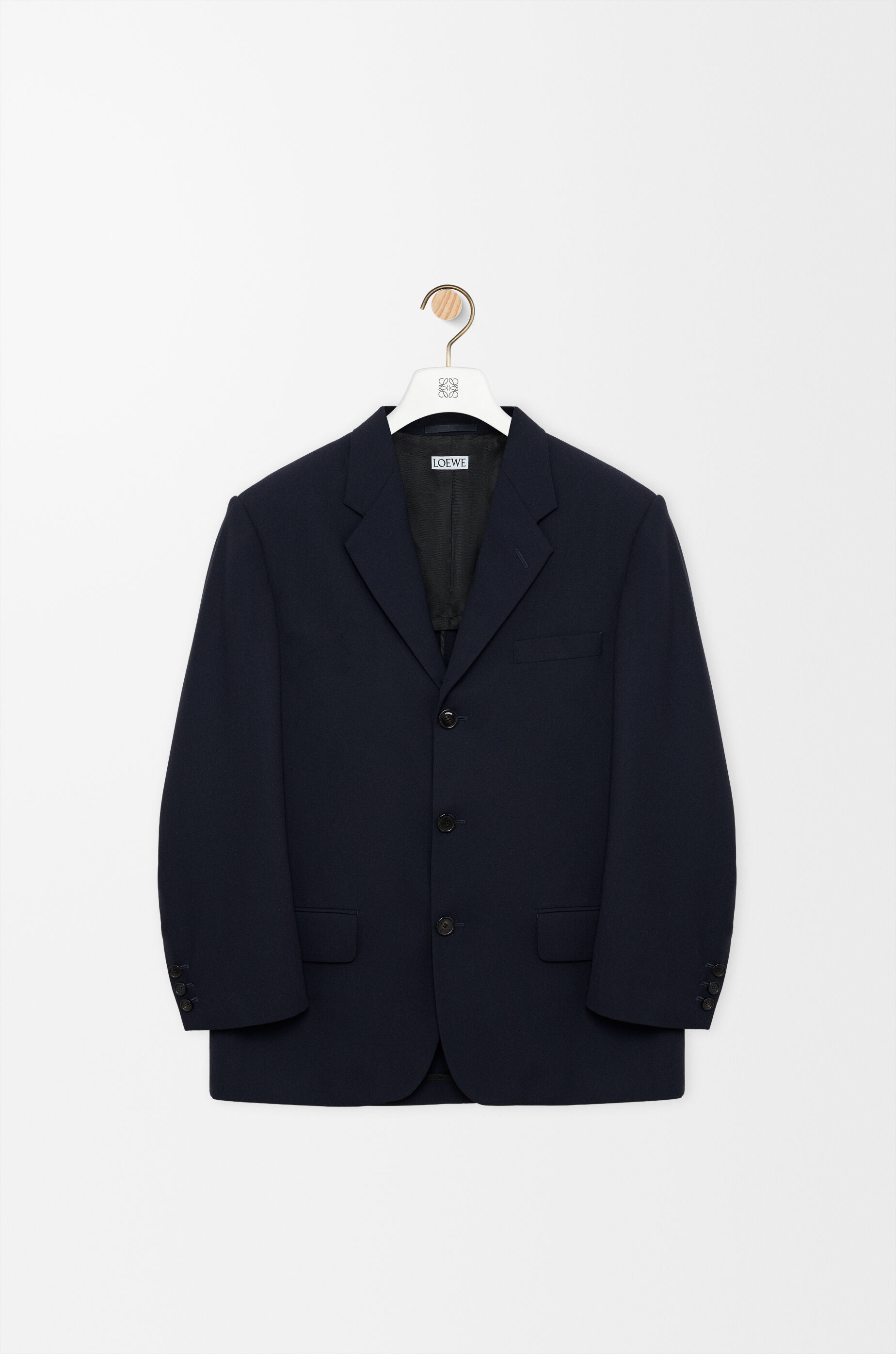 【美品/46】LOEWE ロエベ ラムレザー リバーシブル ジャケット ネイビー ジャケット（ウール） ブルー - ロエベ 日本 公式サイト