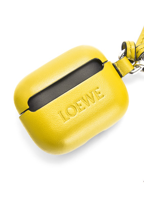 LOEWE Estuche para AirPods Pro en piel de becerro clásica Amarillo