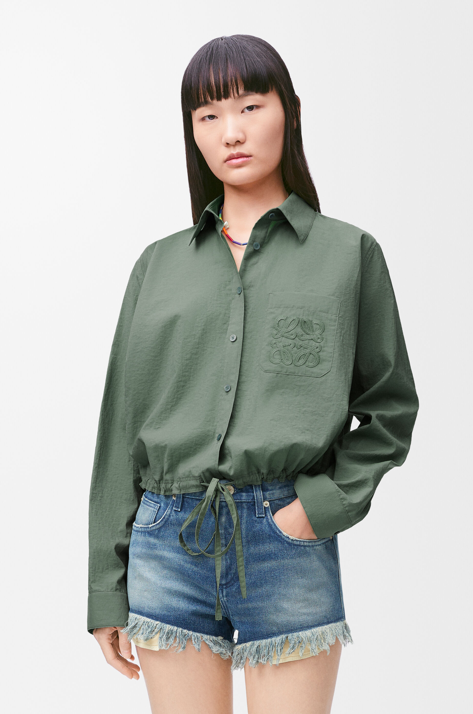 Shirt in cotton blend Green - LOEWE