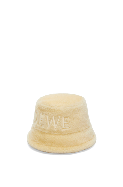 LOEWE Loewe bucket hat in shearling Vanilla