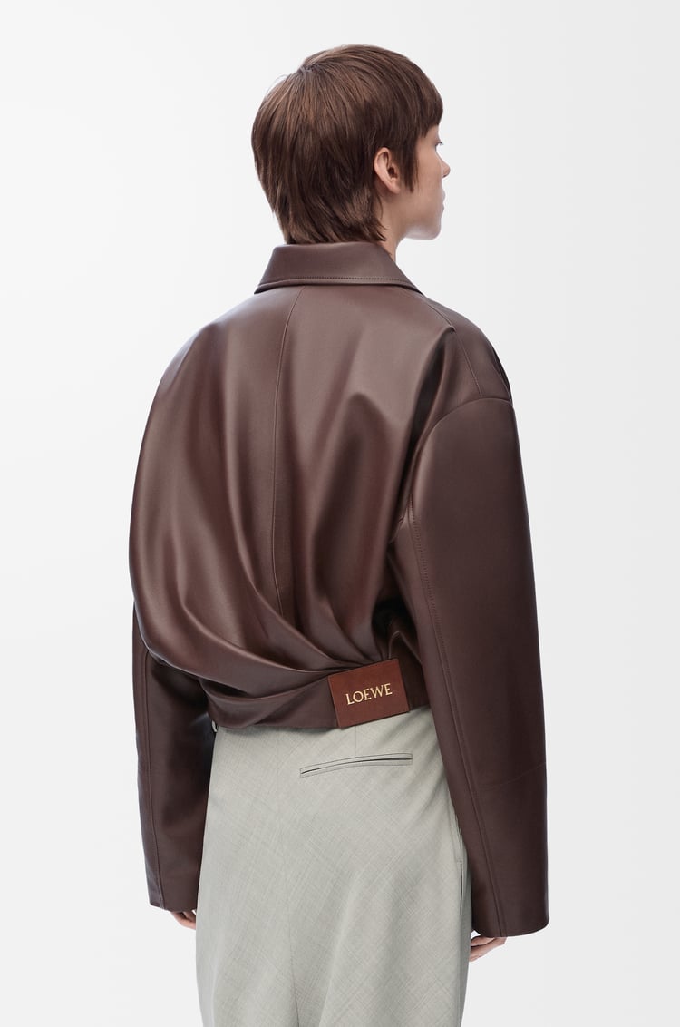 LOEWE ドレープ ジャケット（ナパラム） チョコレートブラウン