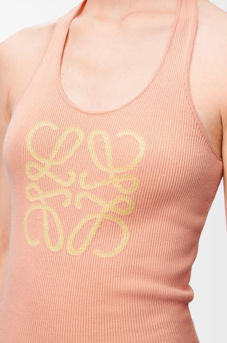 LOEWE Tank dress in viscose blend Pink/Yellow