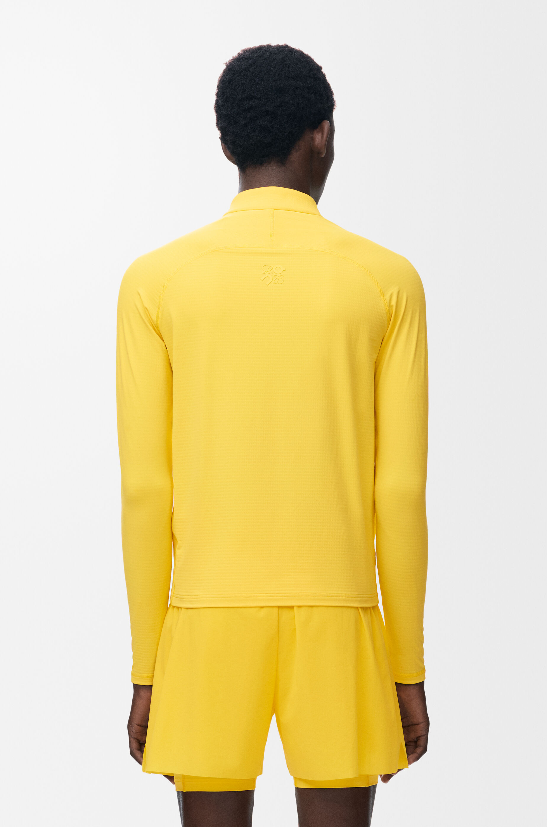 LOEWE Mock neck top in technical knit Yellow