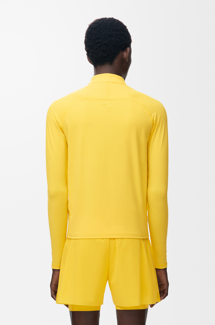 LOEWE Mock neck top in technical knit Yellow