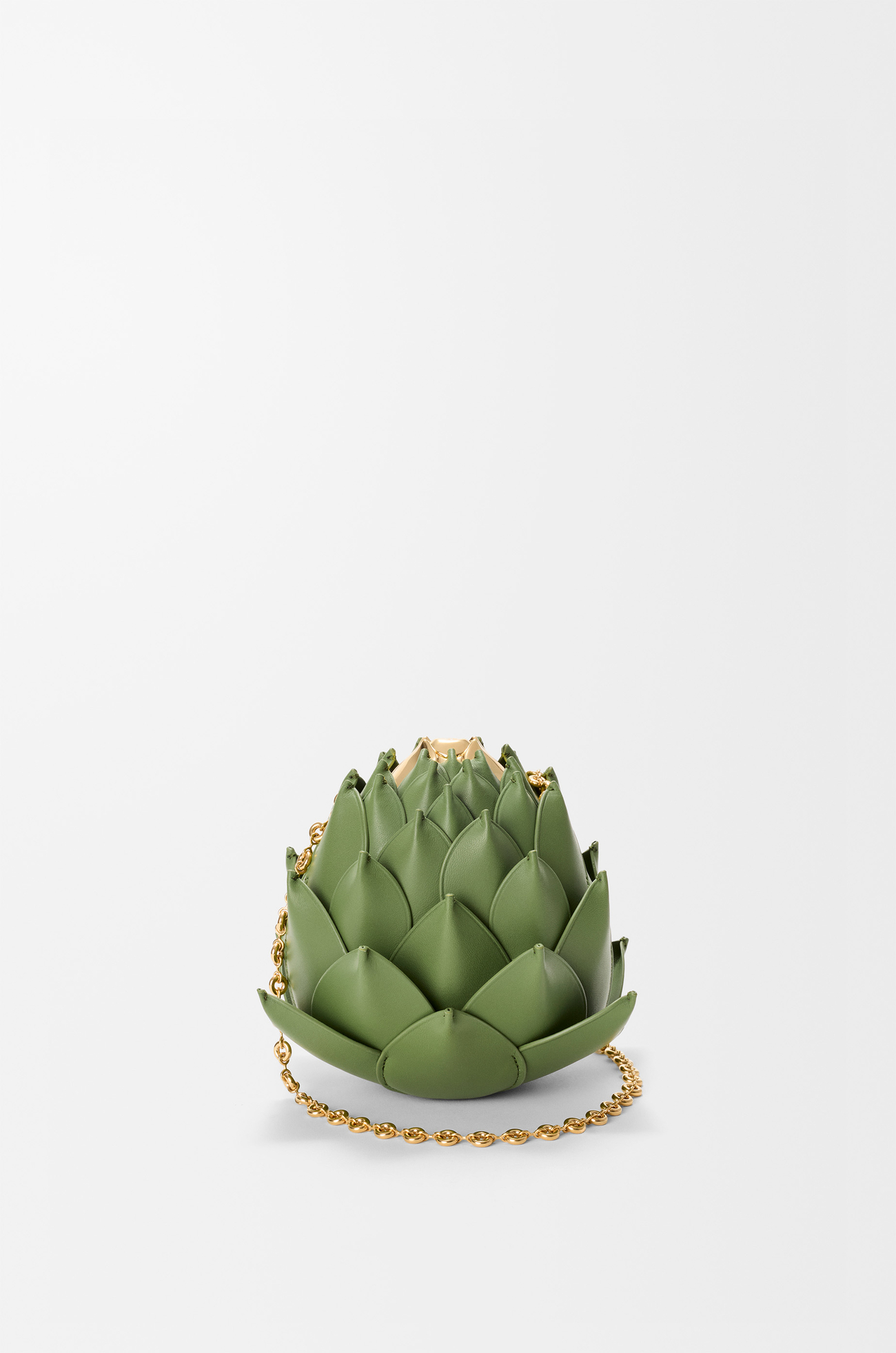 LOEWE Clutch Artichoke in nappa di agnello Verde Primavera