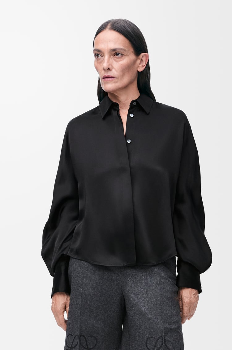 LOEWE Camisa en viscosa Negro