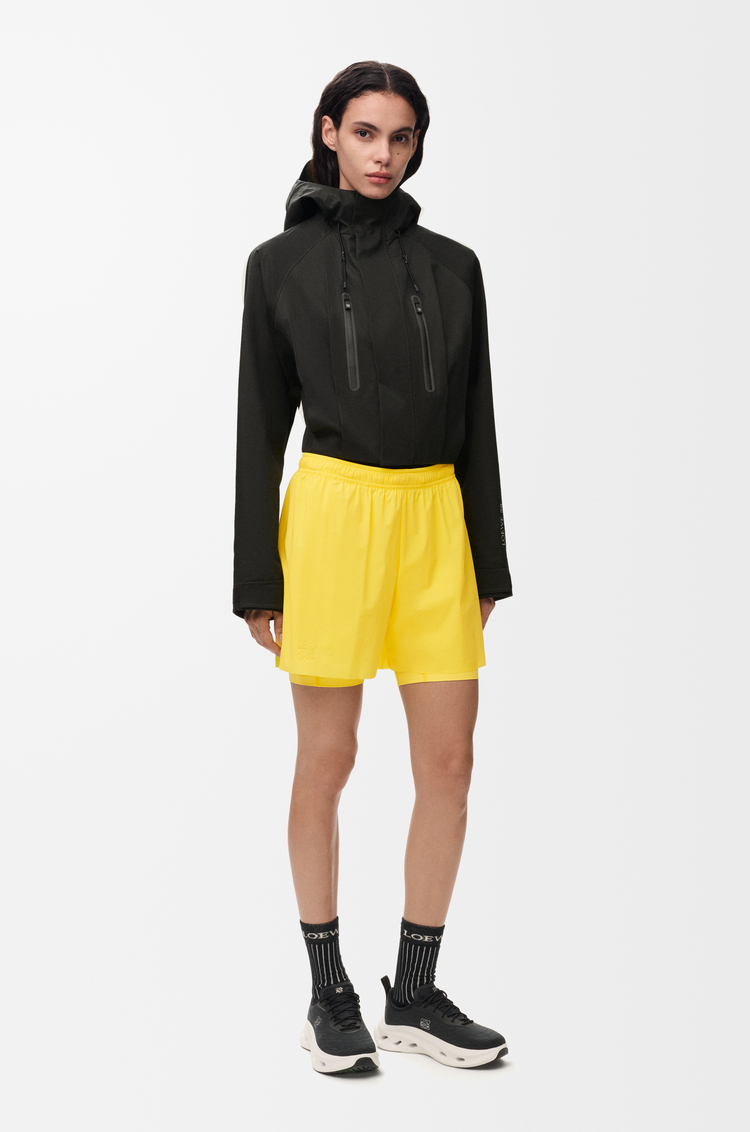 LOEWE Shorts in technical shell Yellow