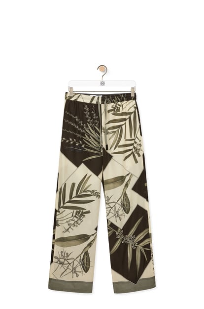 LOEWE Pyjama trousers in cotton and silk Antrachite/Multicolor plp_rd