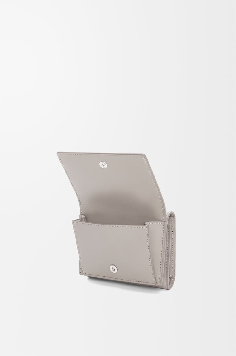 LOEWE Trifold wallet in satin calfskin Shell Grey