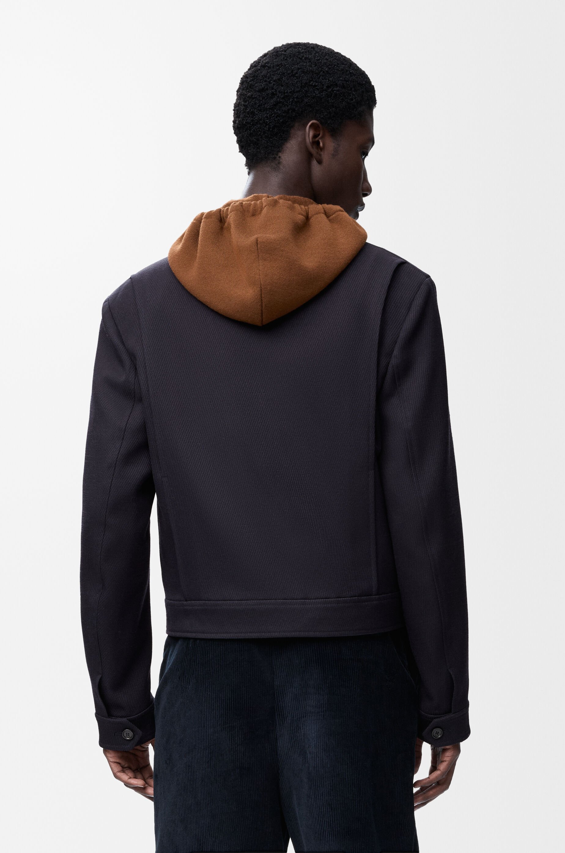 ジップアップ ジャケット（ウール） ブルー - LOEWE Japan official