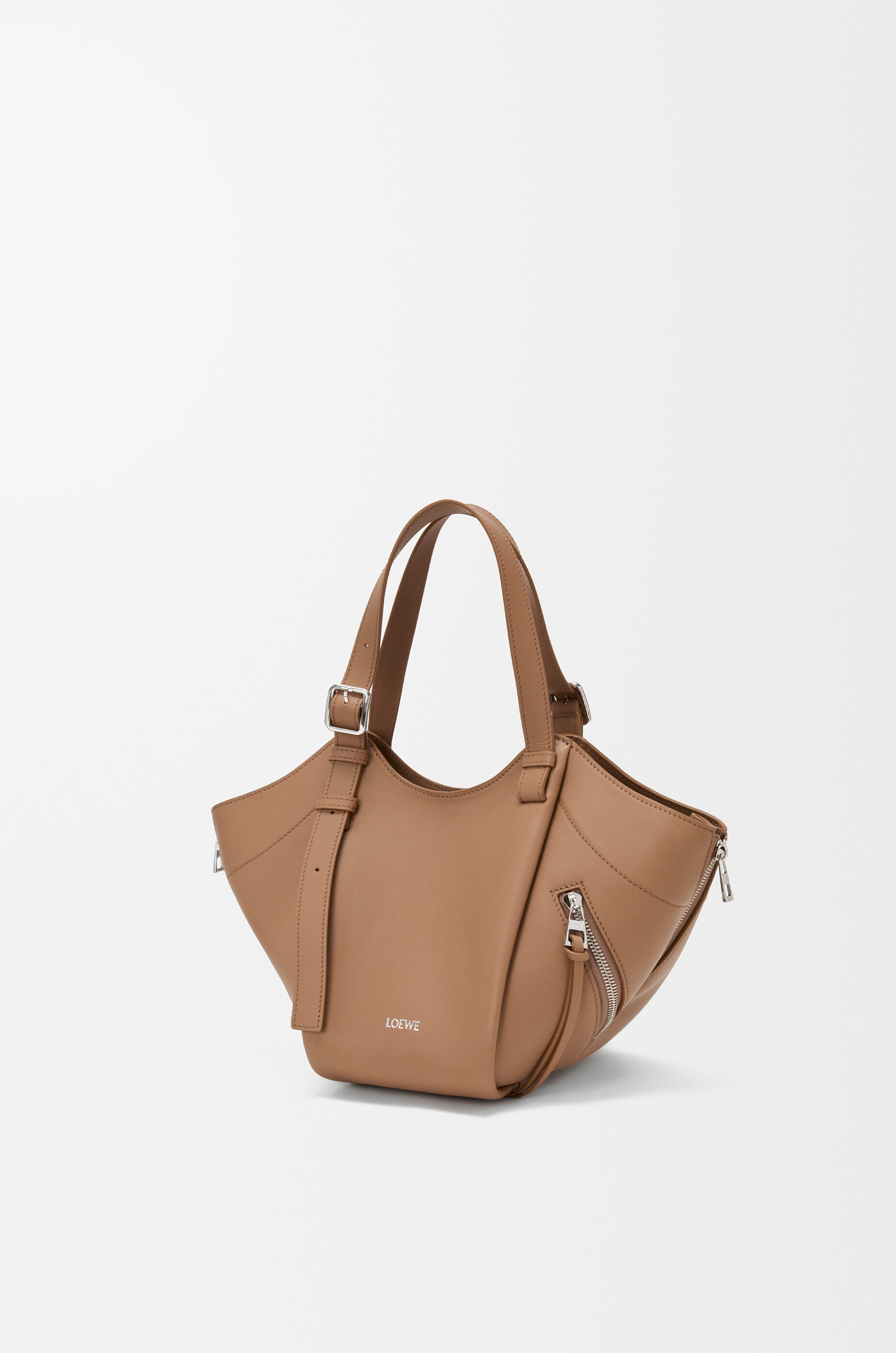 Hammock Flip bag in classic calfskin Brown - LOEWE USA Official