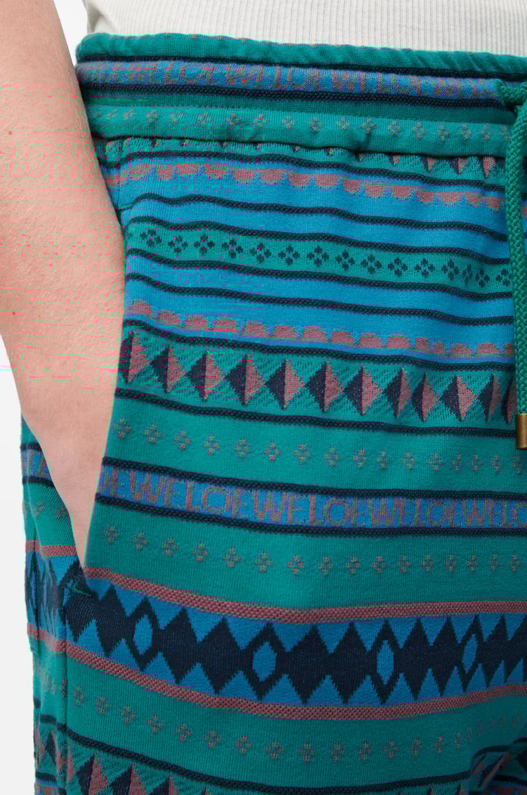 LOEWE Shorts in cotton Blue/Multicolor