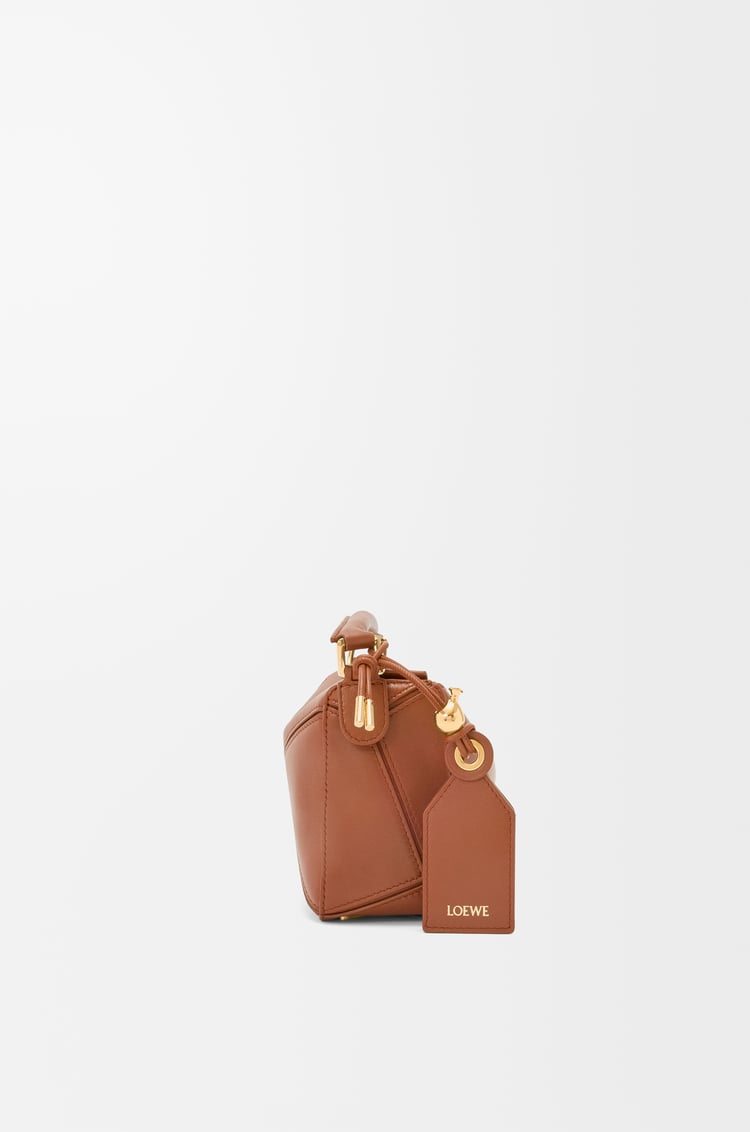 LOEWE Mini Featherlight Puzzle bag in nappa lambskin Pecan