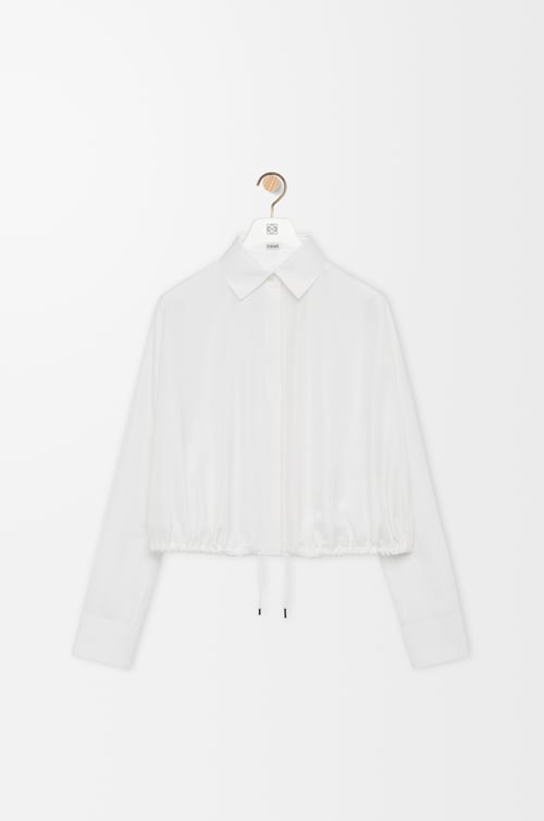 LOEWE Balloon shirt in silk White
